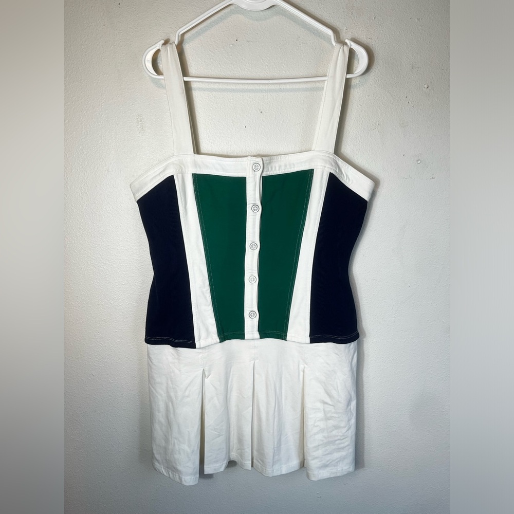 NWT Daily Practice by Anthropologie Sleeveless Pleated Mini Dress Size L - Picture 5 of 7